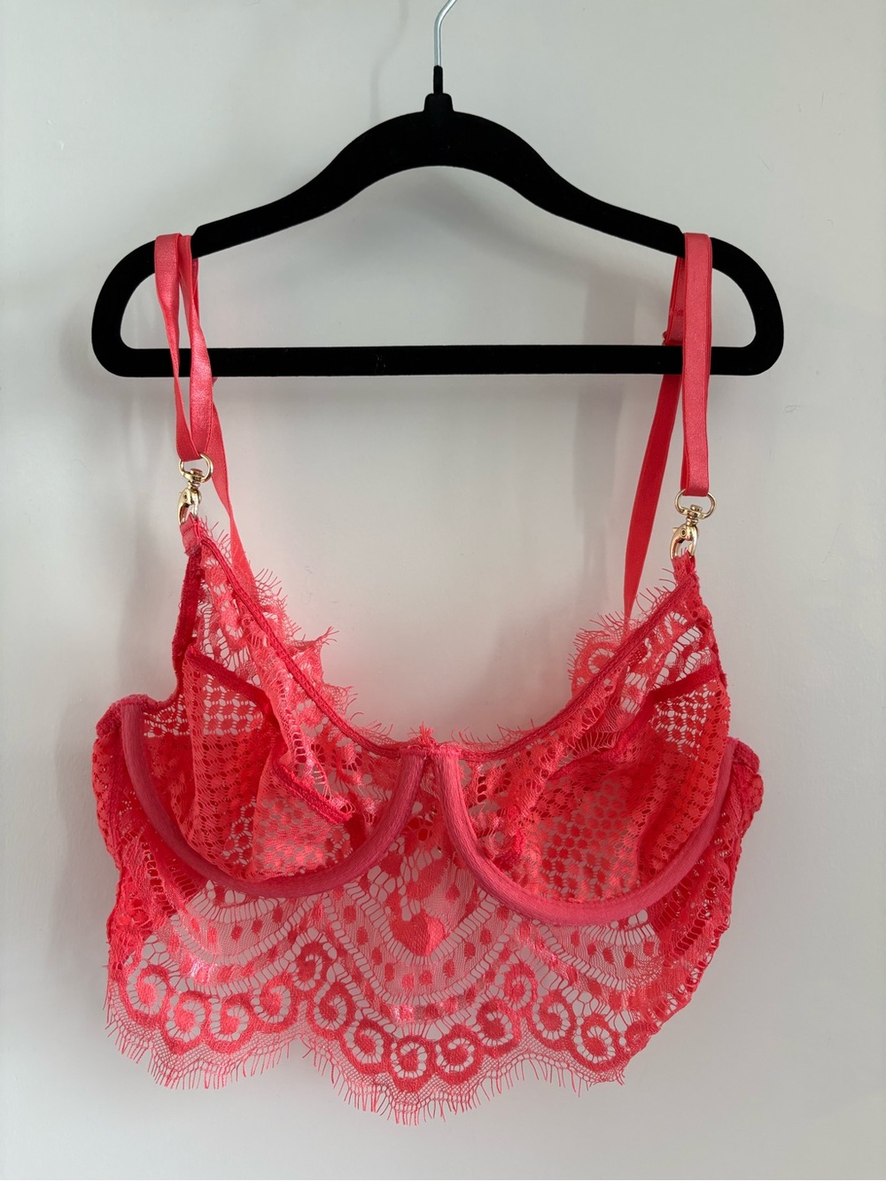 Gooseberry Intimates Coral Lace Unlined Bralette - Women Intimates